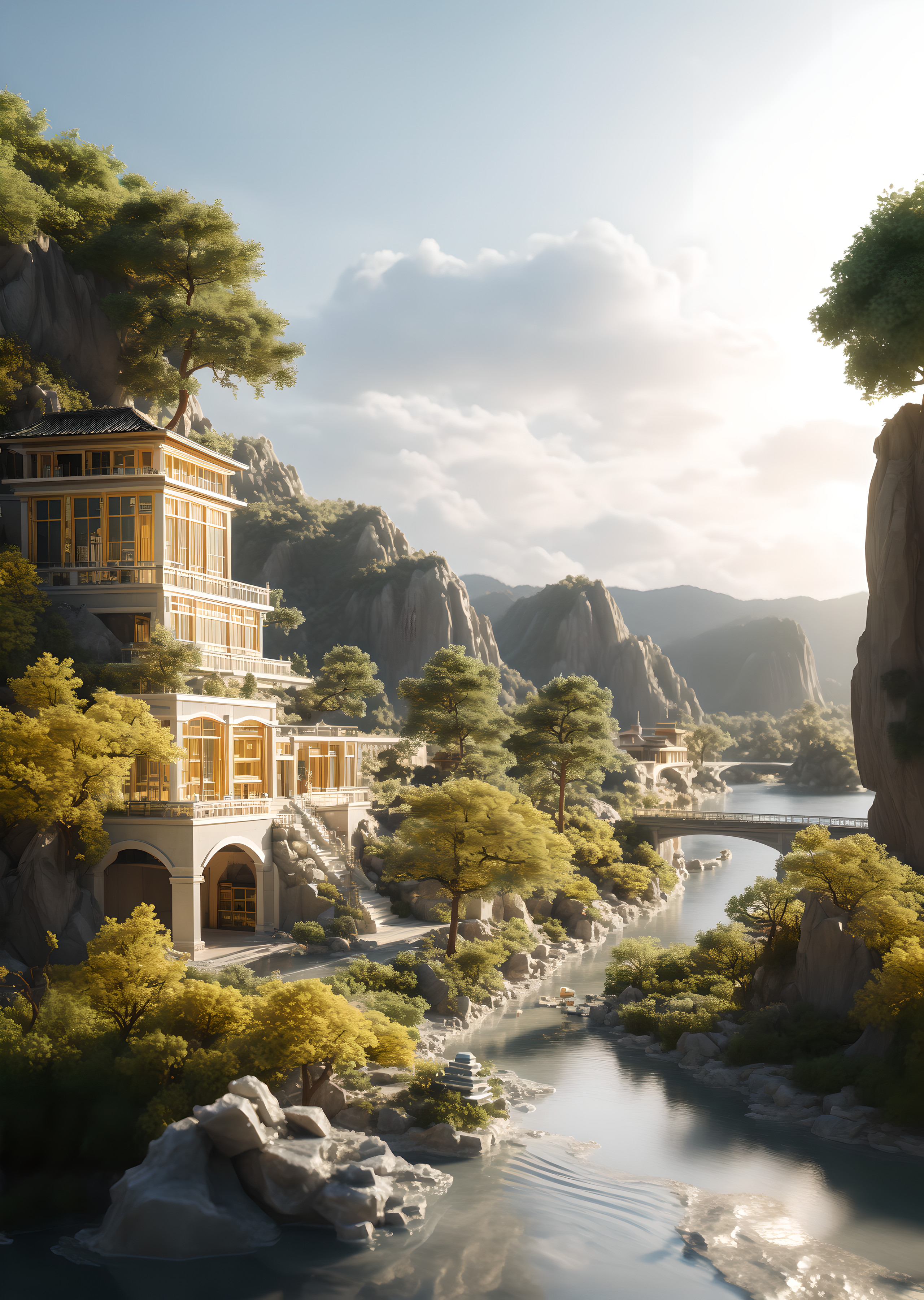 00546-626290343-3D rendering effectJade stoneArchitectureChinese styleAncient Chinese architectureCourtyardPavilionBridgeRockMountainR.png